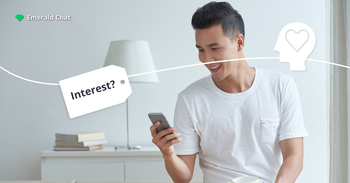 A man texting someone