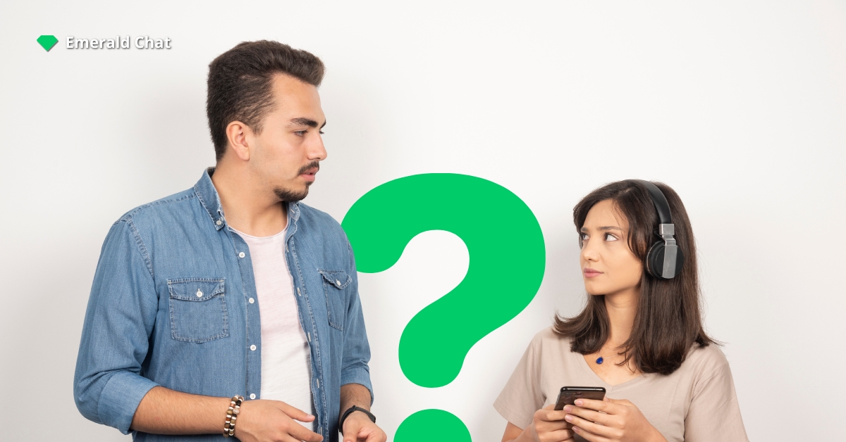 Two people talking to each other