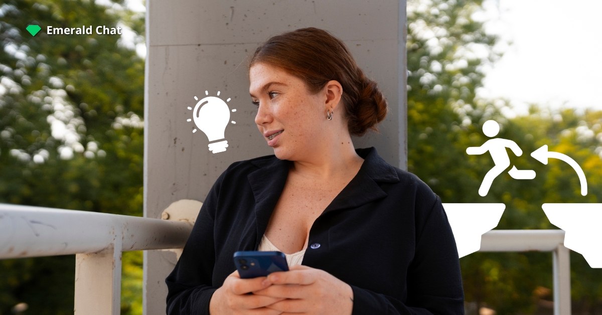 a woman thinking what to do