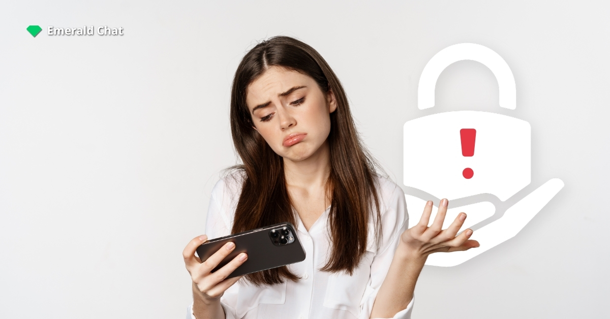 A woman looking at her phone