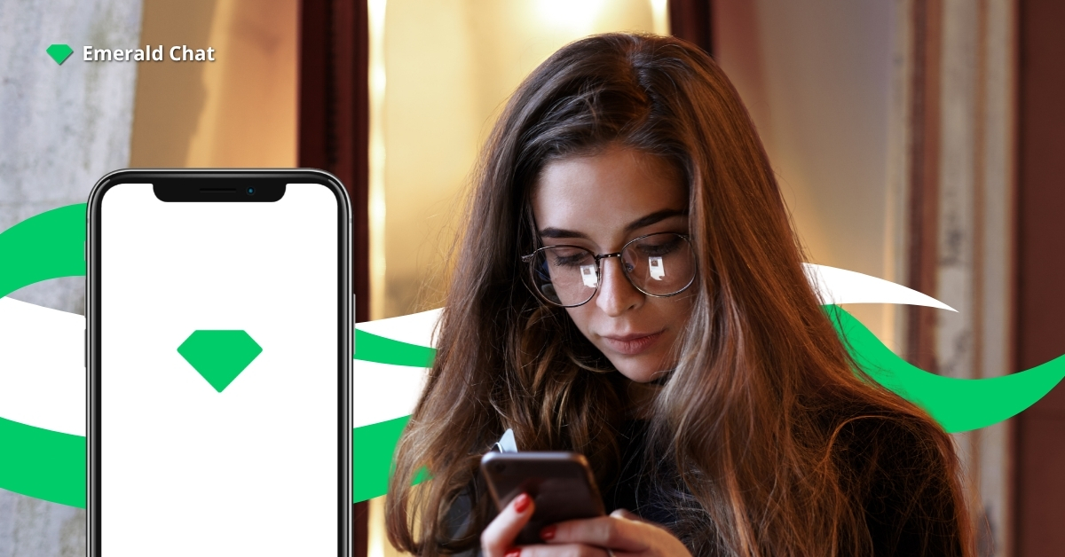 A woman holding a phone