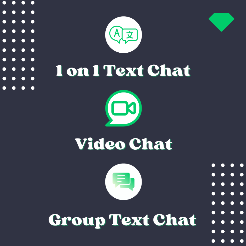 emerald chat's three chat modes