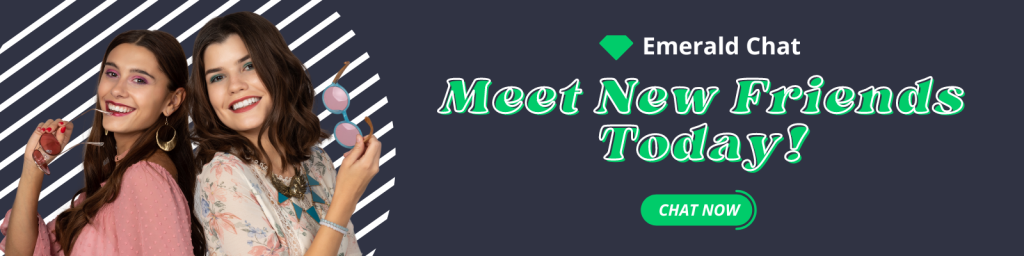 Meet New Friends Today Banner with 2 girls smiling