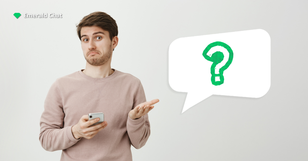 Man holding phone with a thoughtful expression, symbolizing curiosity about what a chat room is and how it works.